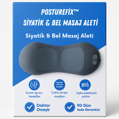 PostureFix™ Siyatik & Bel Masaj Aleti Üçlü Füzyon Yastığı
