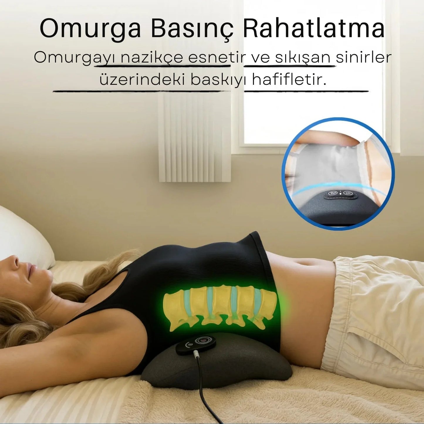 PostureFix™ Siyatik & Bel Masaj Aleti Üçlü Füzyon Yastığı