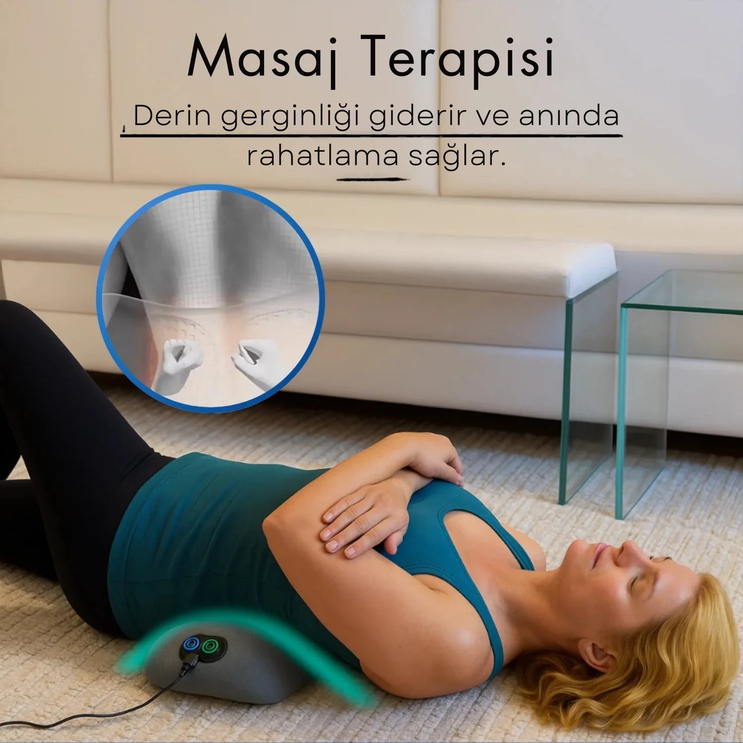 PostureFix™ Siyatik & Bel Masaj Aleti Üçlü Füzyon Yastığı